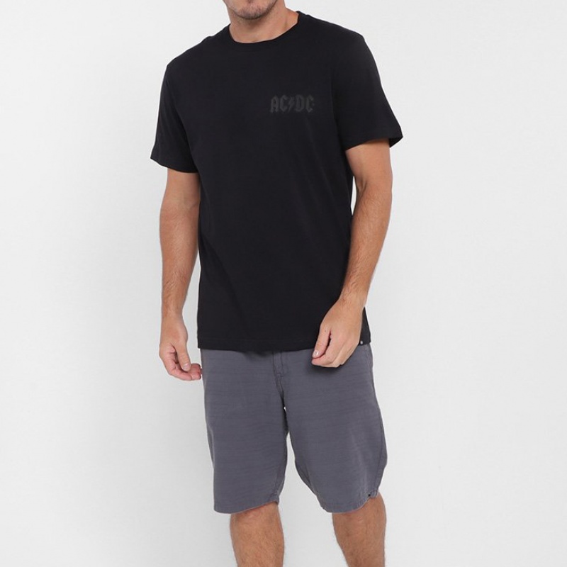 Camiseta Dc Shoes Ac Dc Back In Black Preto
